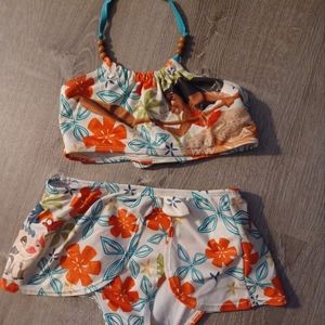 Disney Moana 2pc set girls swimsuit
